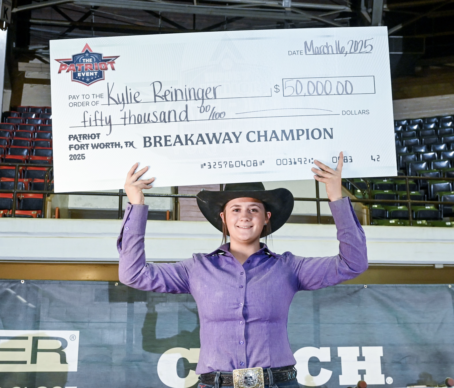 $86,434! Kylie Reininger’s Leaving The Patriot the 19-and-Under Breakaway Championship and a Whole Lot of Money
